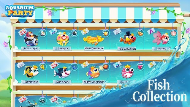 Thu thập các loài cá khác nhau