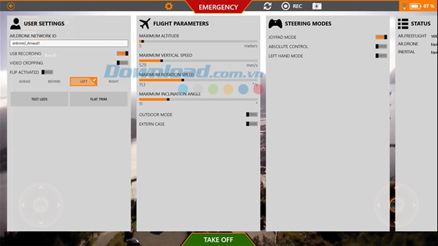 Thông tin người dùng, máy bay