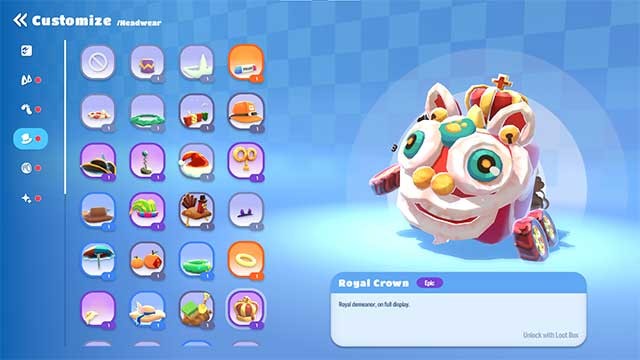 Tùy chỉnh linh vật với nhiều loại phụ kiện và khả năng độc đáo