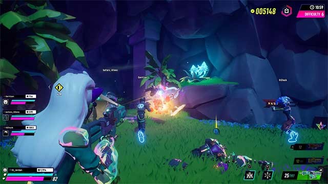 Chơi một mình hoặc với tối đa ba người bạn trong các màn chơi bắn súng co-op