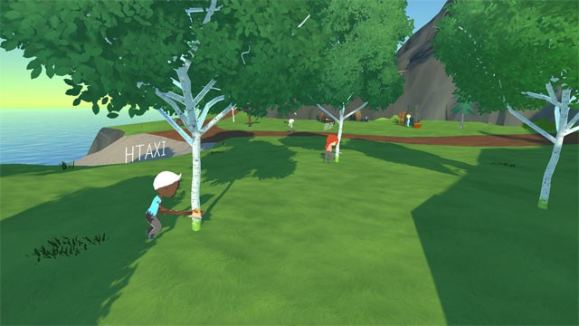 Công việc chặt cây tuy nhàm chán nhưng cực kỳ hữu ích trong Arcadius game