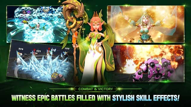 Các trận chiến trong Arcane Saga lấp đầy các hiệu ứng tuyệt đẹp