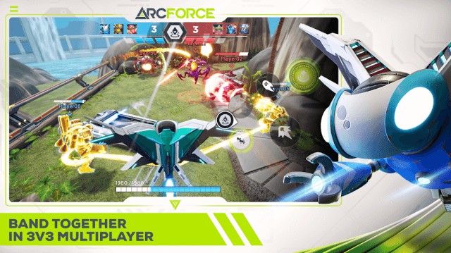 Lập đội và chiến đấu trong các trận đấu 3v3 nhiều người chơi trong game Arcforce