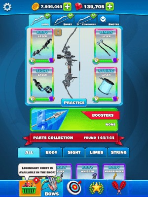 Vô số cung tên để bạn nâng cấp