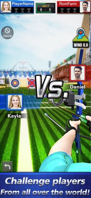 Bắn cung đối kháng với người chơi toàn cầu