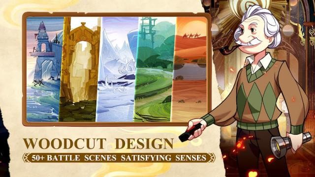 Arena M được thiết kế theo phong cách khắc gỗ, với hơn 50 cảnh chiến đấu khác nhau