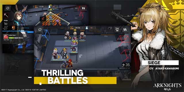 Bước vào những trận chiến kịch trong game Anime Arknights for Android