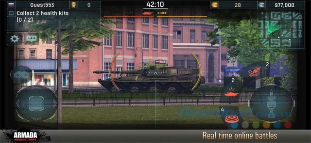 Các trận chiến online trong thời gian thực