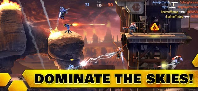 Solo hoặc cùng đồng đội thống trị bầu trời trong Armajet