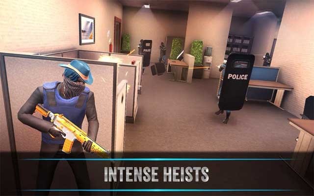 Thực hiện những vụ cướp ngân hàng táo bạo trong game Armed Heist cho Android