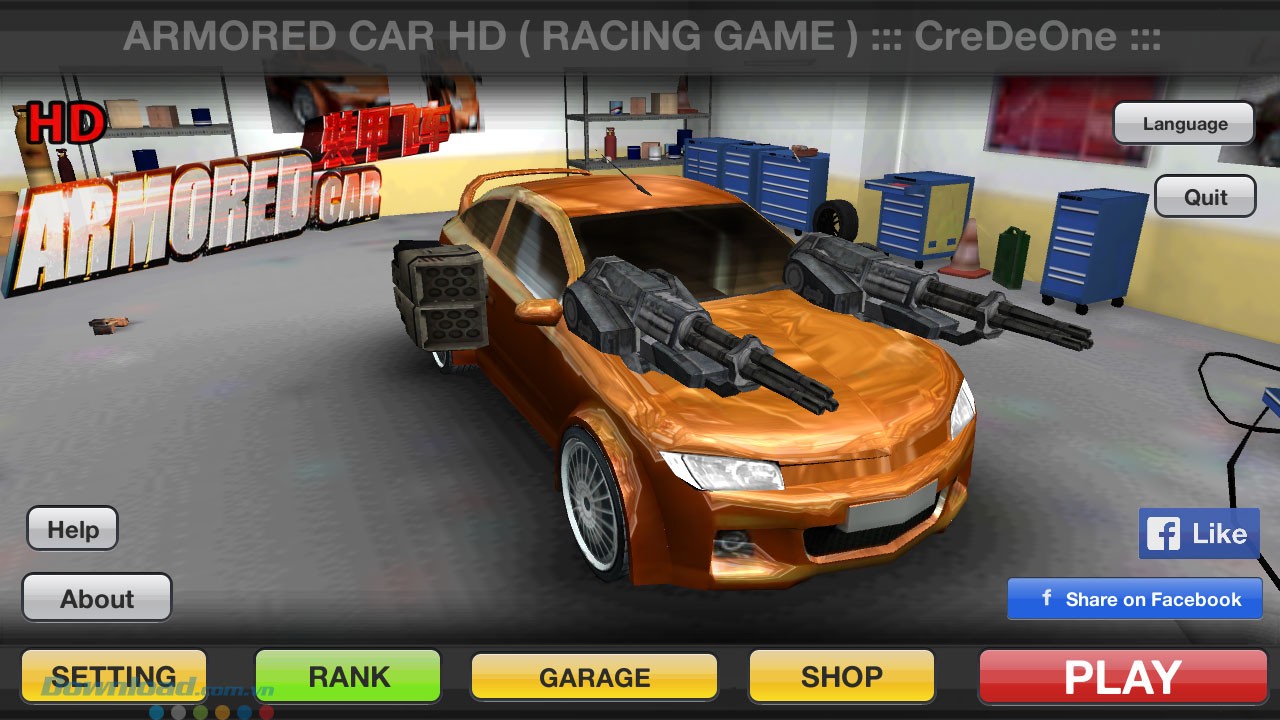 Game đua xe bắn súng Amored Car HD
