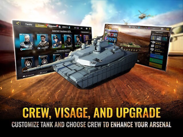 Tùy chỉnh chiến xa, tập hợp đội hình chiến đấu của bạn và nâng cấp trở nên mạnh mẽ