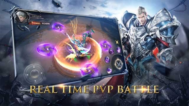 Tham gia các cuộc chiến PvP thời gian thực sôi động trong Armored God