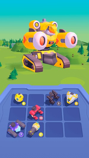 Tăng cường sức mạnh bằng các bộ phận và vũ khí khác nhau