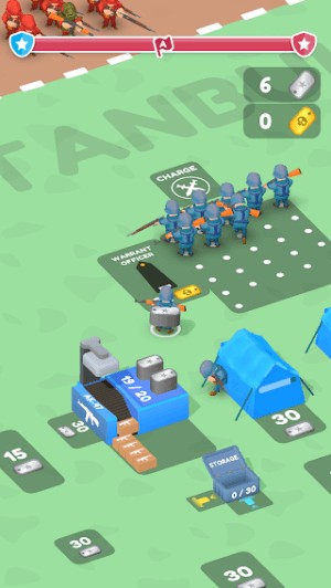 Xây dựng doanh trại, phát triển quân đội để sẵn sàng chiến đấu trong game Army Commander