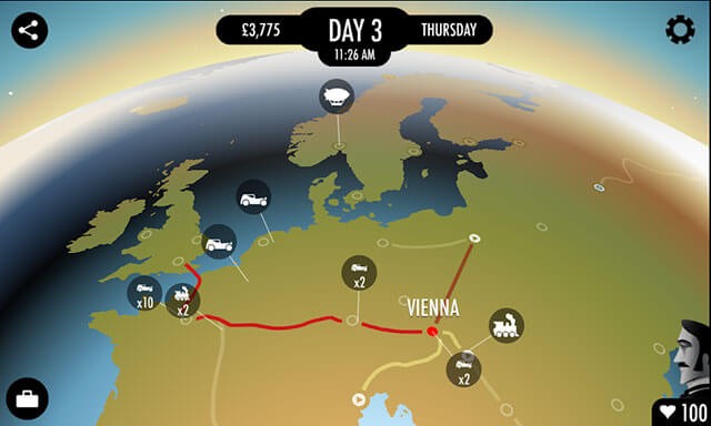 Khởi hành qua nhiều thành phố, quốc gia