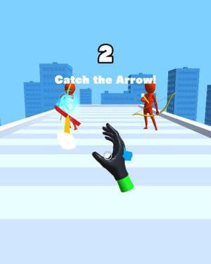 Bạn có khả năng bắt các mũi tên đang bắn về phía mình trong game Arrow Catch 3D