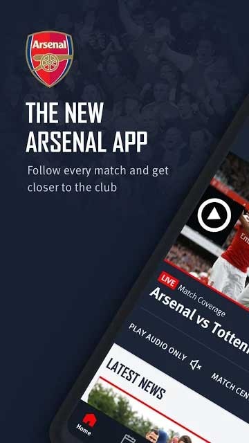 Ứng dụng Arsenal Official App cho Android