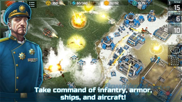 Điều khiển đội quân, xe tăng, tàu chiến và máy bay