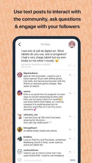 Tương tác với cộng đồng qua các bài đăng text