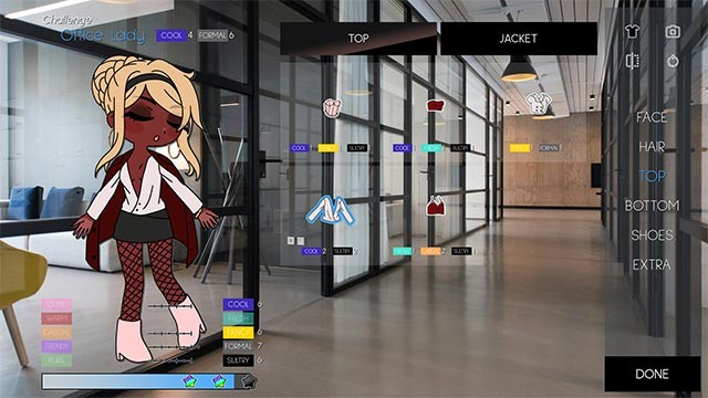 Thu thập các item thời trang độc đáo, đầy màu sắc và cá tính trong Artificial Fashionista game