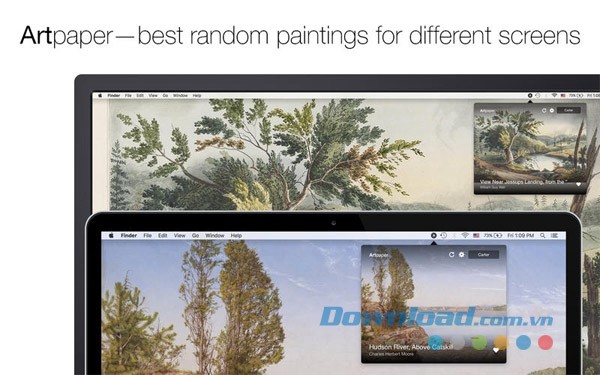 Ứng dụng hình nền đẹp miễn phí Artpaper cho Mac