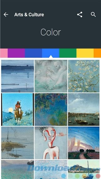 Khám phá tranh theo màu sắc và niên đại