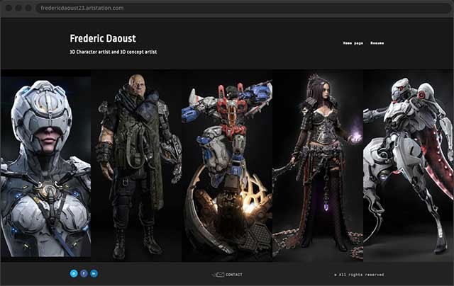 Tạo trang web portfolio của riêng bạn với ArtStation