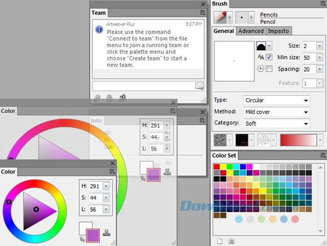 Bảng màu phong phú