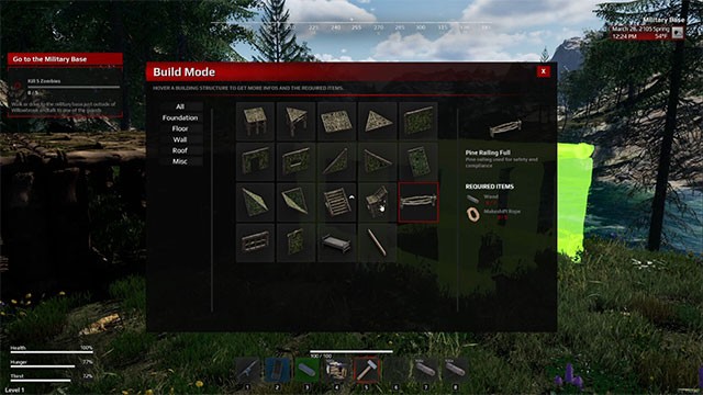 Khám phá hệ thống xây dựng và chế tạo phong phú trong As I Survive game