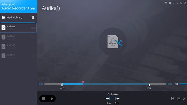 Ashampoo Audio Recorder Free hỗ trợ ghi âm chất lượng cao và tiện lợi