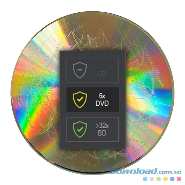Ashampoo Burning Studio tích hợp công nghệ bảo vệ dữ liệu khi xước đĩa hoàn hảo