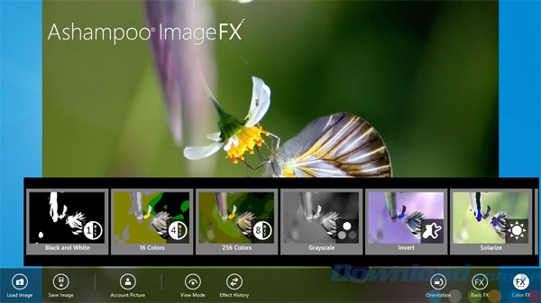 Phối màu cho ảnh trong Ashampoo ImageFX
