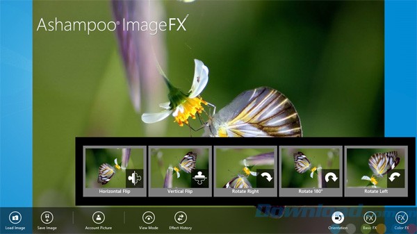 Xoay, lật ảnh trong Ashampoo ImageFX