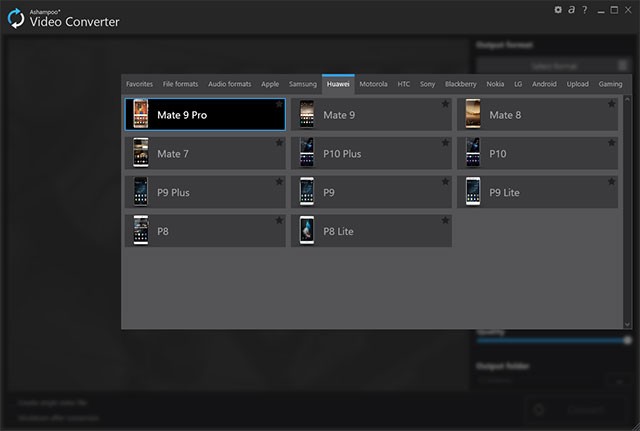 Ashampoo Video Converter hỗ trợ chuyển đổi định dạng video nhanh