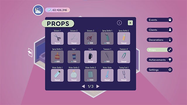 Mở khóa hàng loạt công cụ, đồ trang trí... để đa dạng hóa công việc tại thẩm mỹ viện