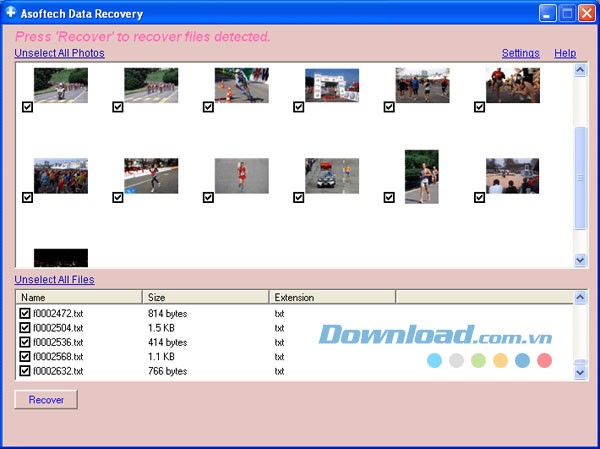 Phục hồi dữ liệu với Asoftech Data Recovery