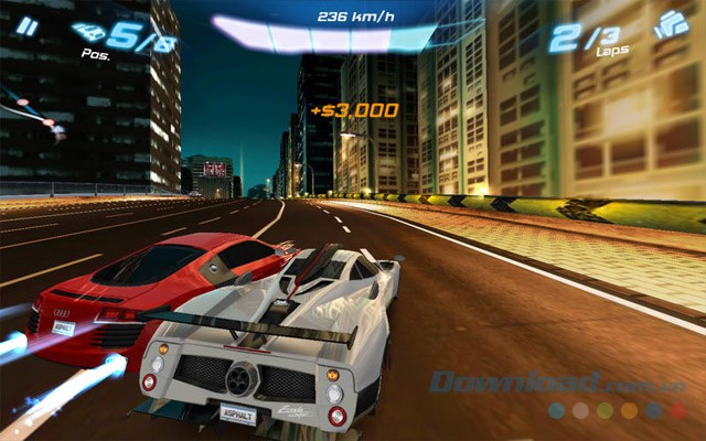 Kiếm tiền trong quá trình chơi game đua xe trên Mac Asphalt 6: Adrenaline