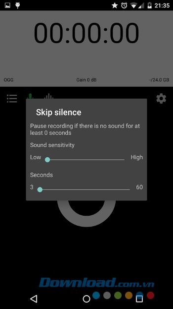 Điều chỉnh dễ dàng trong khi ghi âm với ASR: Sound & Voice Recorder