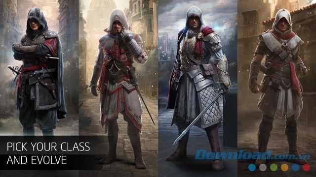 Tùy chọn lớp nhân vật sở hữu kỹ năng, thế mạnh khác nhau