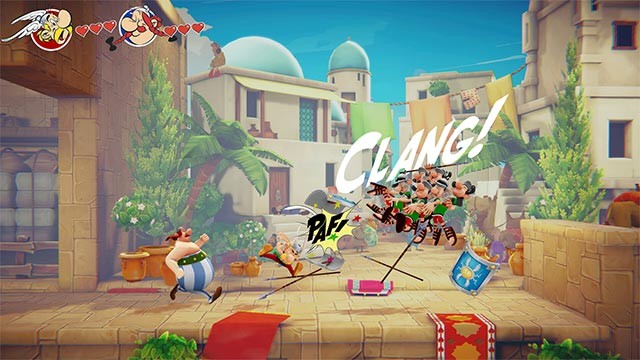 Lối chơi của Asterix and Obelix - Mission Babylon kết hợp giữa phiêu lưu, đi cảnh và chiến đấu