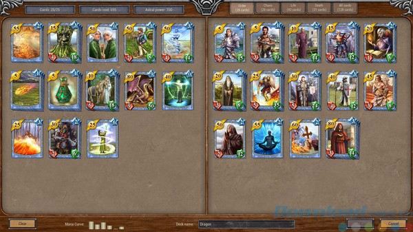 Một bộ bài trong Astral Heroes