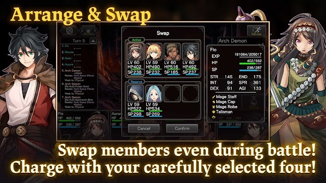 Thay đổi các thành viên của đổi trong trận chiến