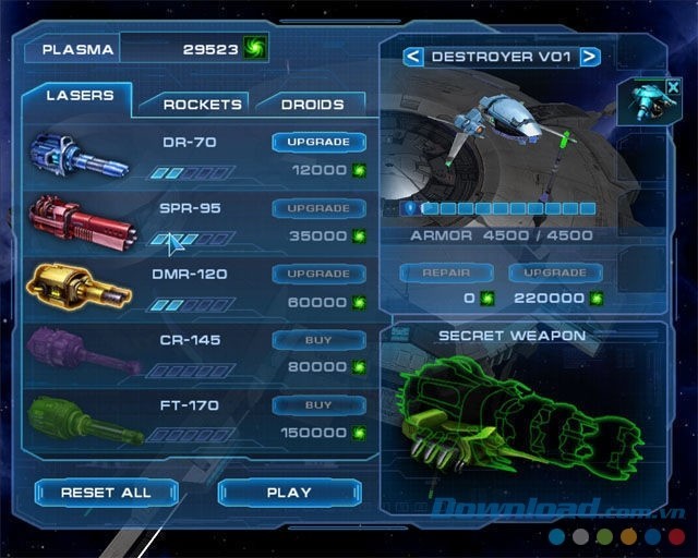 Astro Avenger 2 sở hữu kho vũ khí khủng