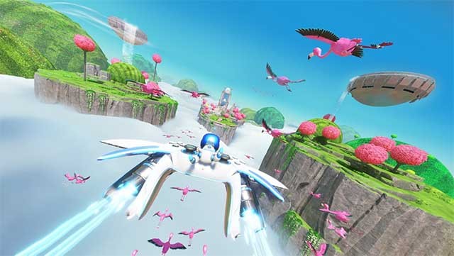Khám phá nhiều môi trường tuyệt đẹp trong game Astro Bot