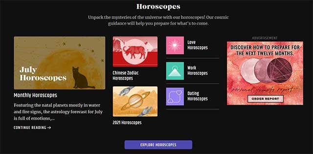 Astrology.com là trang web hàng đầu về chiêm tinh học