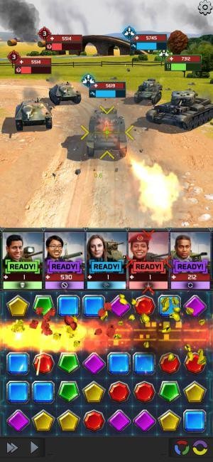 Ghép các viên đá theo cơ chế match-3