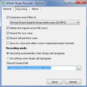 Athtek Skype Recorder