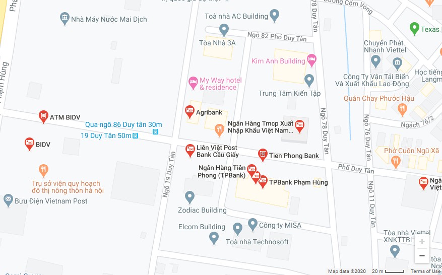 Tìm địa chỉ các cây ATM gần đây trên Google Maps