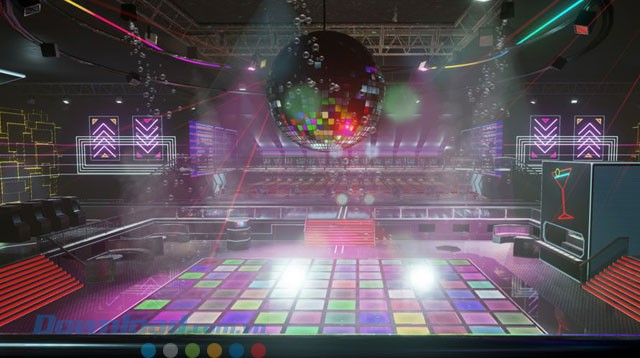 Hình ảnh mô phỏng sàn nhảy trong game